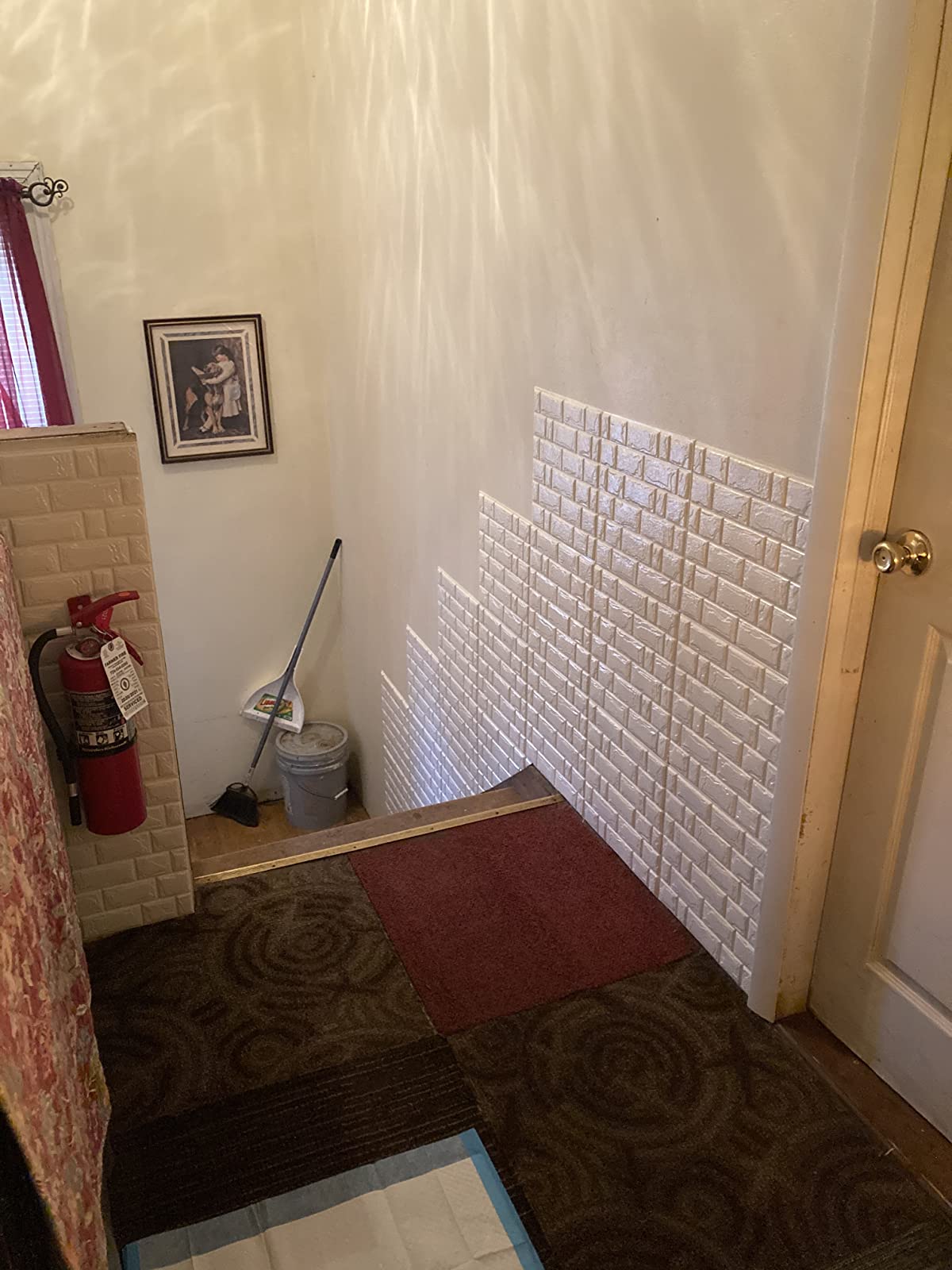 3DBrickWall, τρισδιάστατα αυτοκόλλητα τοίχου με εφέ τούβλου (5 τεμ.) - Image 6