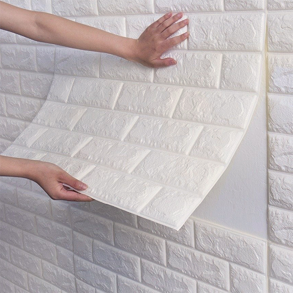3DBrickWall, τρισδιάστατα αυτοκόλλητα τοίχου με εφέ τούβλου (5 τεμ.) - Image 9