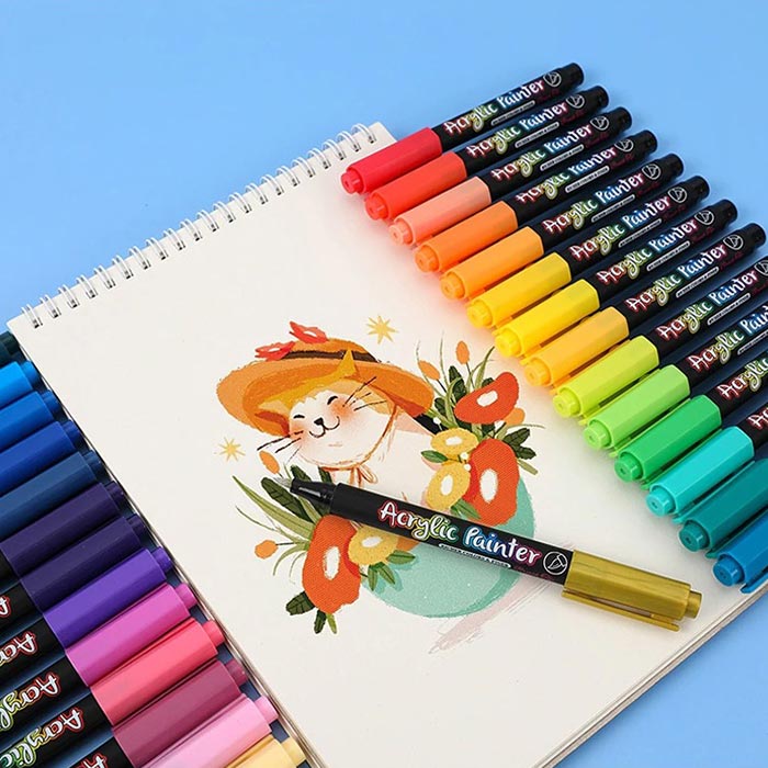 AcrylicMarkers, ακρυλικοί μαρκαδόροι (24 τμχ) - Image 5