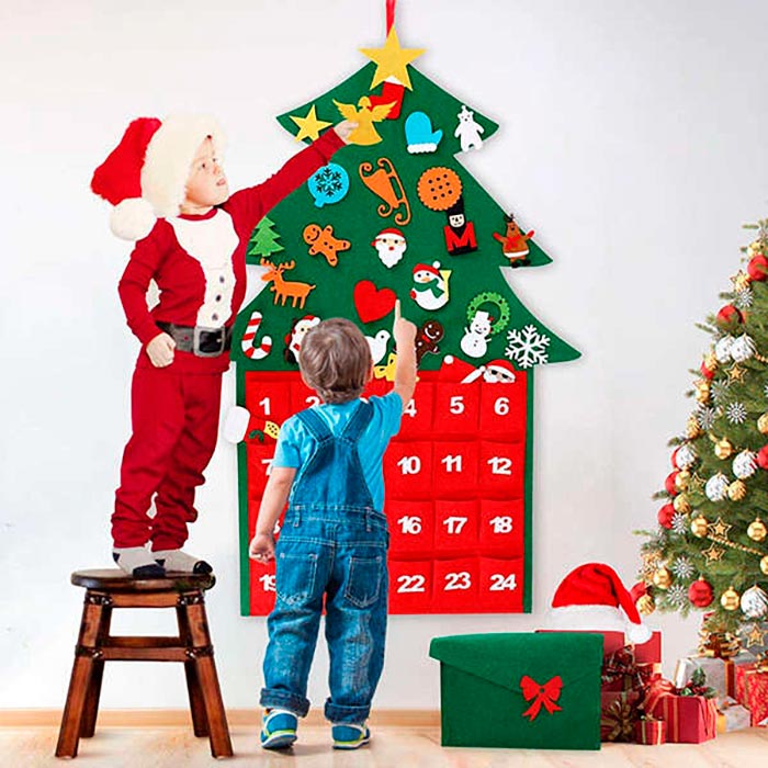 AdventTree, Χριστουγεννιάτικο δέντρο από φελτ με ημερολόγιο - Image 6