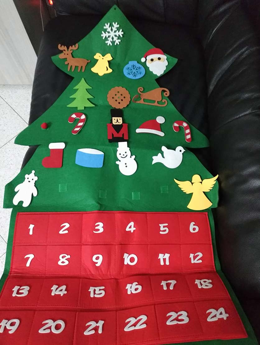 AdventTree, Χριστουγεννιάτικο δέντρο από φελτ με ημερολόγιο - Image 10