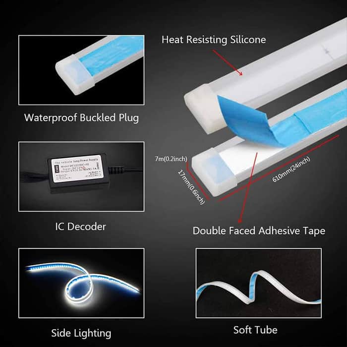 AngelLux, αυτοκόλλητη φωτοταινία με φώτα LED (2 τεμ.) - Image 8
