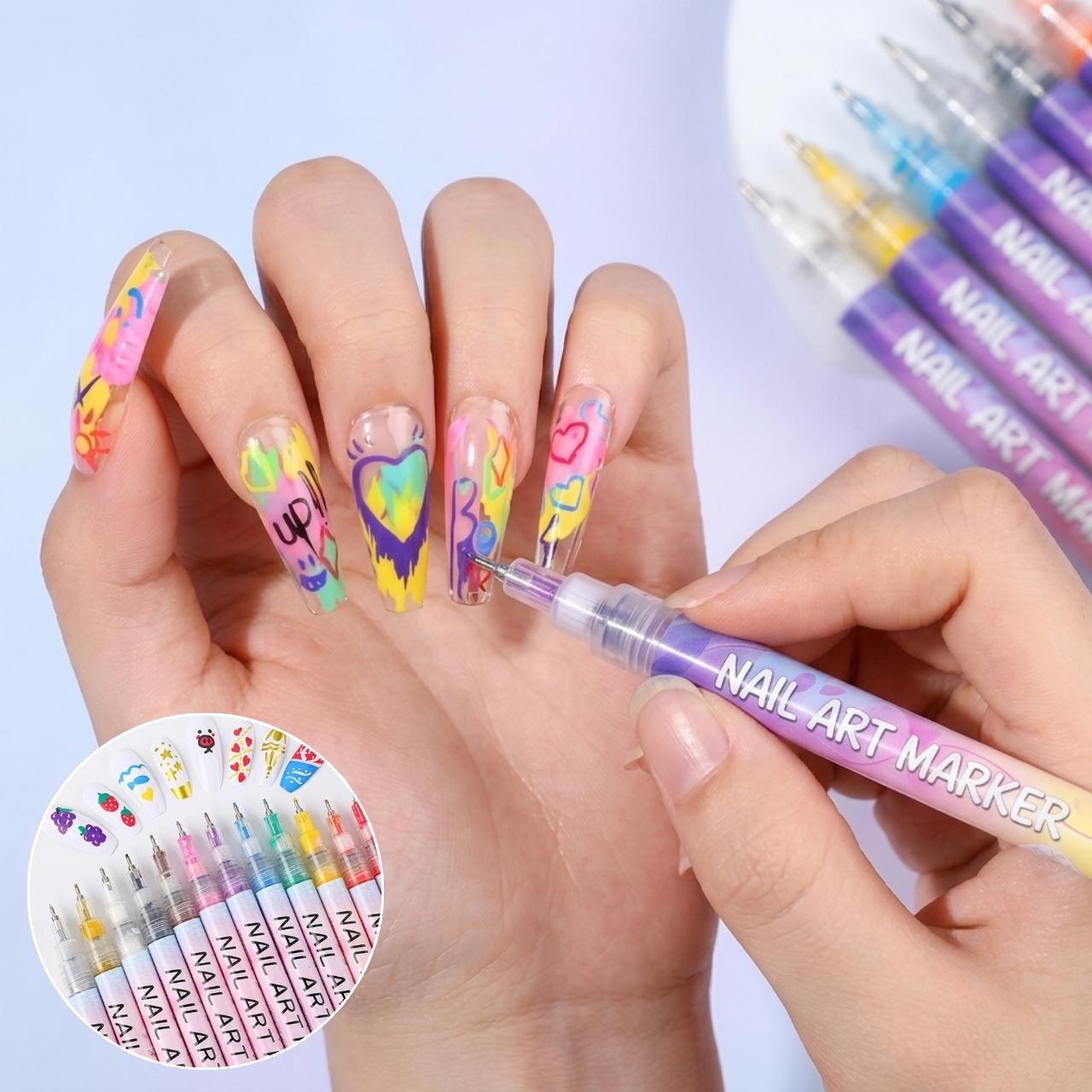 Σετ από χρωματιστά στυλό για τέχνη νυχιών, ArtNails - Image 10