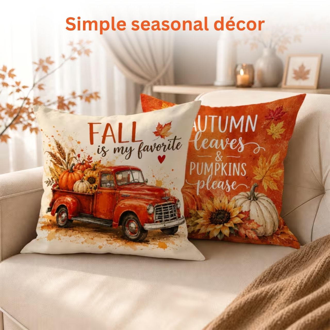 Φθινοπωρινή διακοσμητική μαξιλαροθήκη, AutumnPillows - Image 4