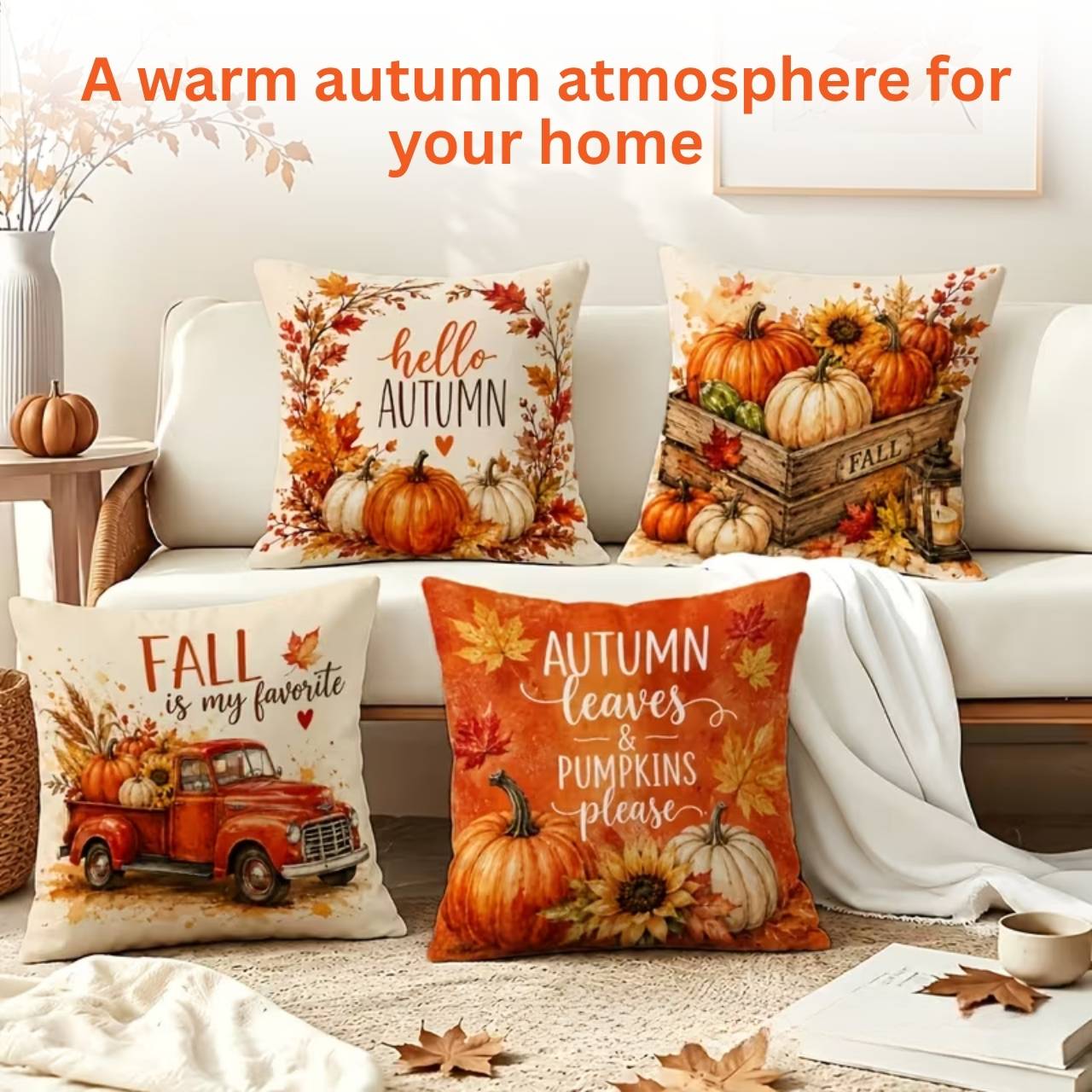 Φθινοπωρινή διακοσμητική μαξιλαροθήκη, AutumnPillows - Image 5