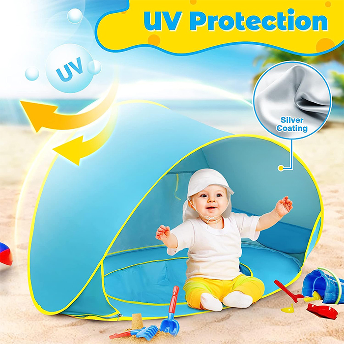 BabyTent, παιδική σκηνή με προστασία UV και πισίνα - Image 4