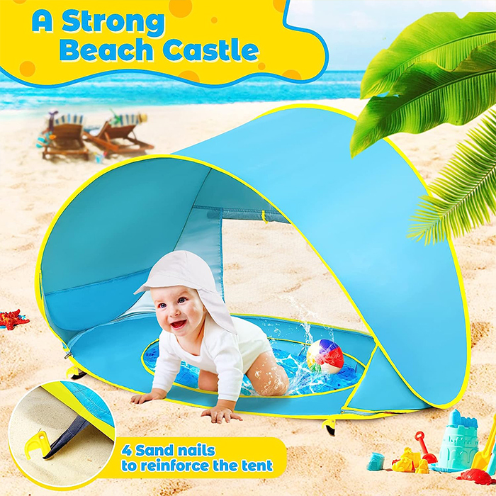 BabyTent, παιδική σκηνή με προστασία UV και πισίνα - Image 5