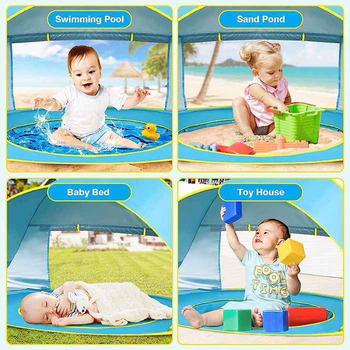 BabyTent, παιδική σκηνή με προστασία UV και πισίνα - Image 6