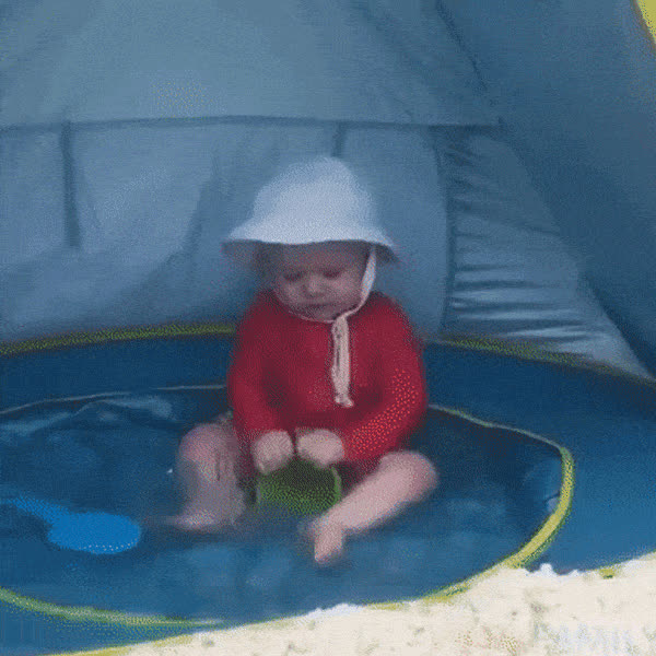 BabyTent, παιδική σκηνή με προστασία UV και πισίνα - video