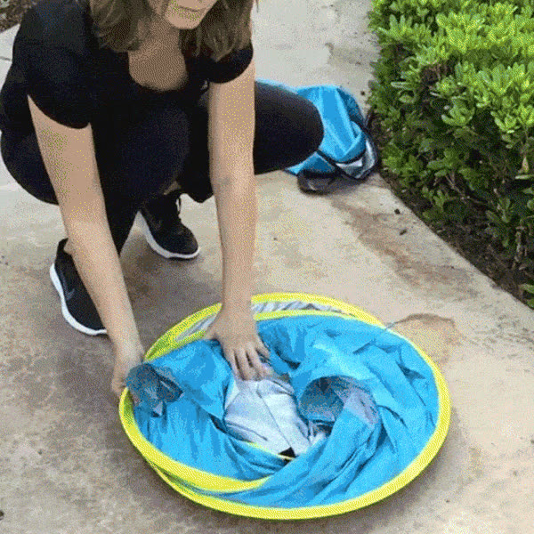 BabyTent, παιδική σκηνή με προστασία UV και πισίνα - video