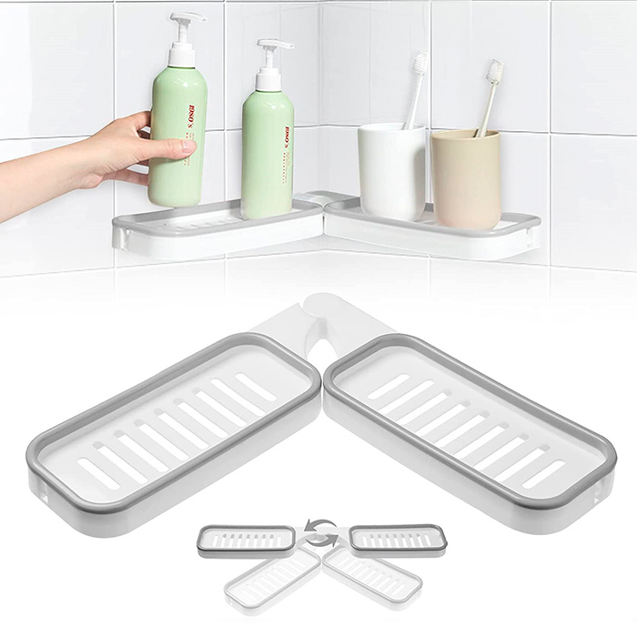 BathroomShelf, ράφι μπάνιου που μπορεί να εγκατασταθεί σε 90° ή 180° - Image 5