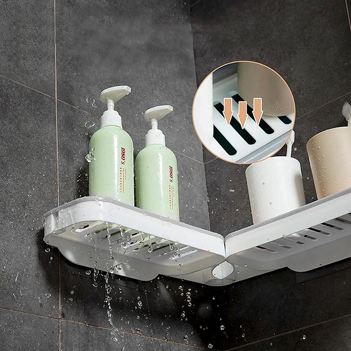 BathroomShelf, ράφι μπάνιου που μπορεί να εγκατασταθεί σε 90° ή 180° - Image 6