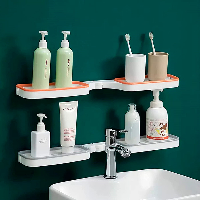 BathroomShelf, ράφι μπάνιου που μπορεί να εγκατασταθεί σε 90° ή 180° - Image 8