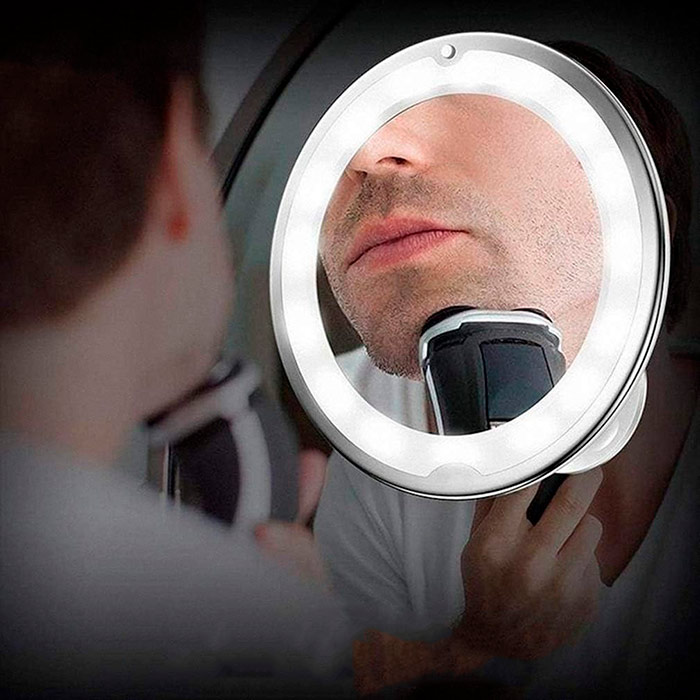 BeautyMirror, ένας καθρέφτης με μεγέθυνση, ισχυρό LED φως και ευέλικτη βάση - Image 4