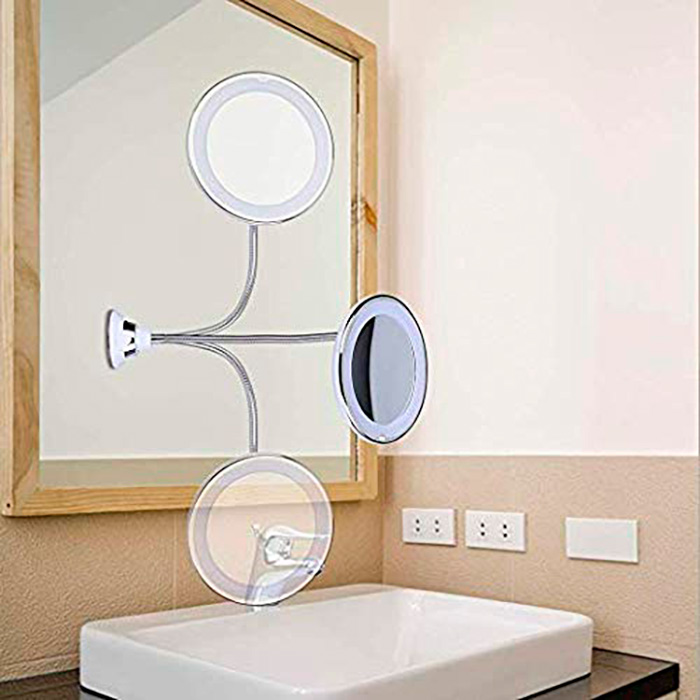 BeautyMirror, ένας καθρέφτης με μεγέθυνση, ισχυρό LED φως και ευέλικτη βάση - Image 5