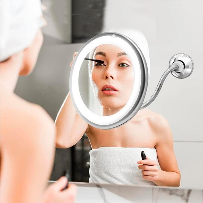 BeautyMirror, ένας καθρέφτης με μεγέθυνση, ισχυρό LED φως και ευέλικτη βάση - Image 10