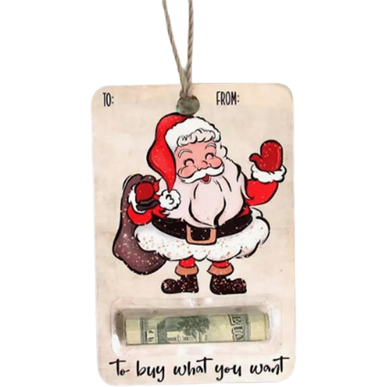 BestGift, Χριστουγεννιάτικη κάρτα με θήκη χρημάτων (3 τεμάχια) - Image 2