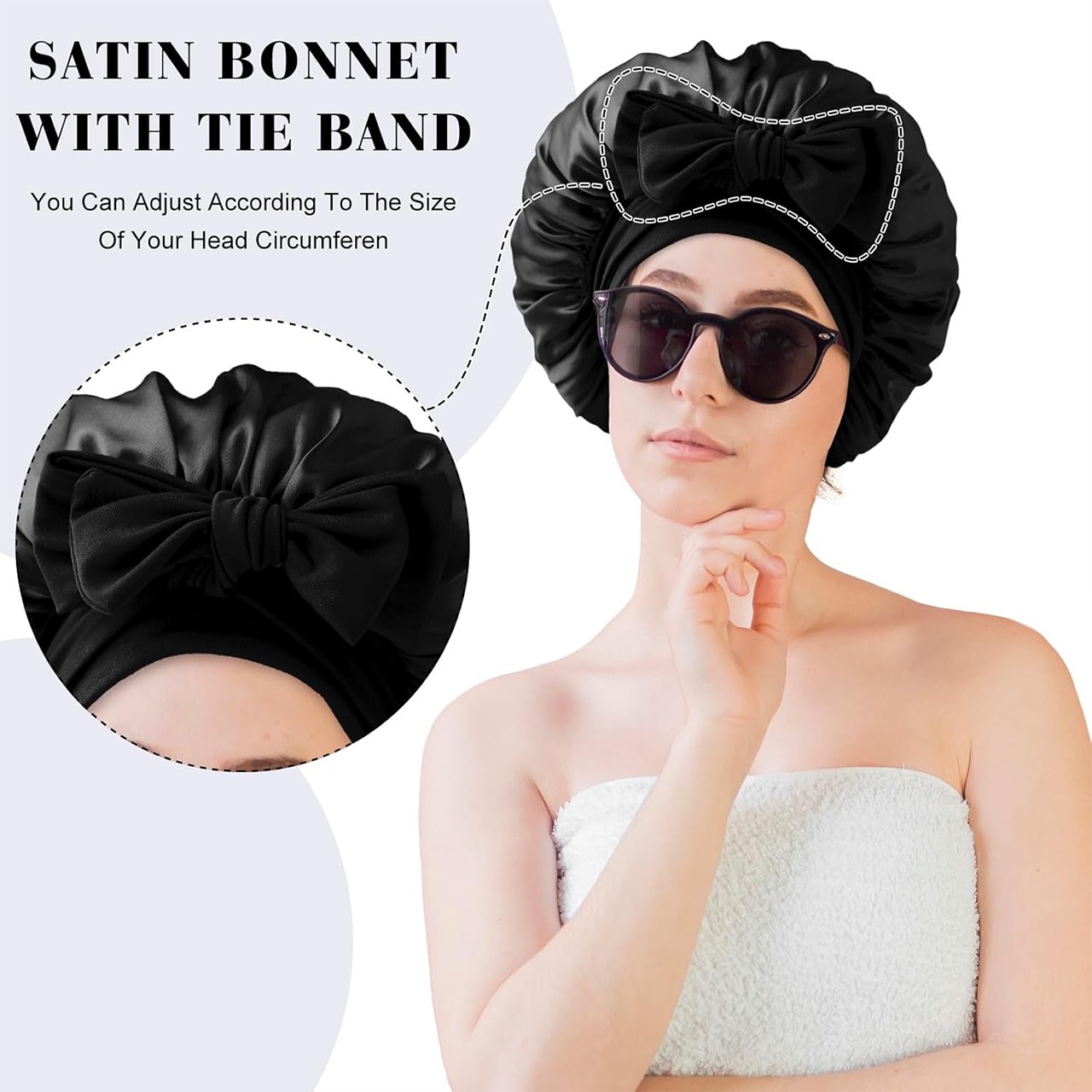 Bonnet, σατέν καπάκι ύπνου για τα μαλλιά - Image 6