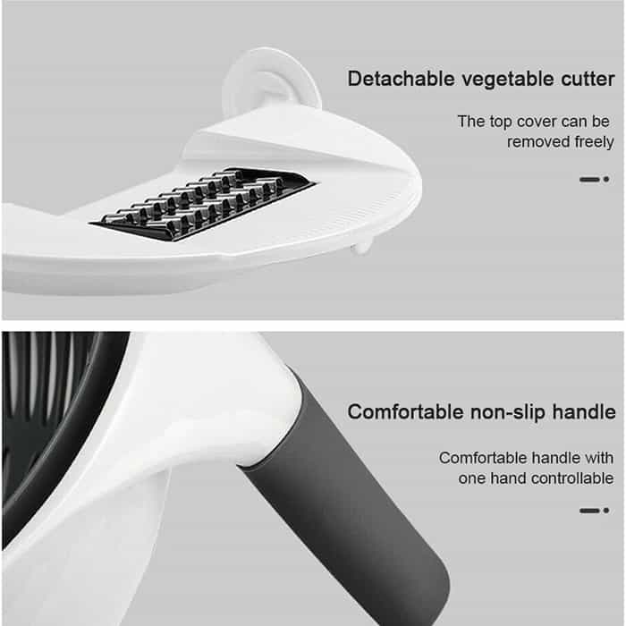 BowlCutter, πολυλειτουργικός κόφτης με πρόσθετο σουρωτήρι και χειροκίνητο αποφλοιωτή - Image 4