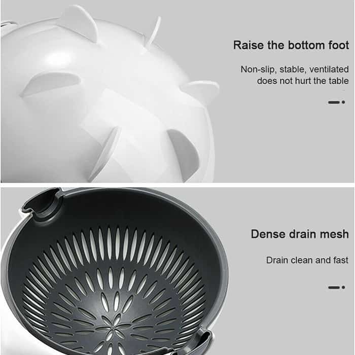 BowlCutter, πολυλειτουργικός κόφτης με πρόσθετο σουρωτήρι και χειροκίνητο αποφλοιωτή - Image 5