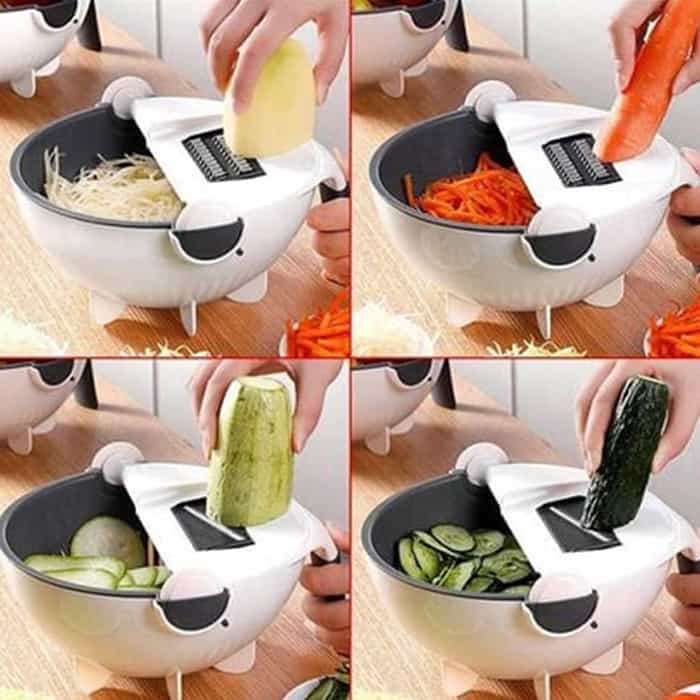 BowlCutter, πολυλειτουργικός κόφτης με πρόσθετο σουρωτήρι και χειροκίνητο αποφλοιωτή - Image 6