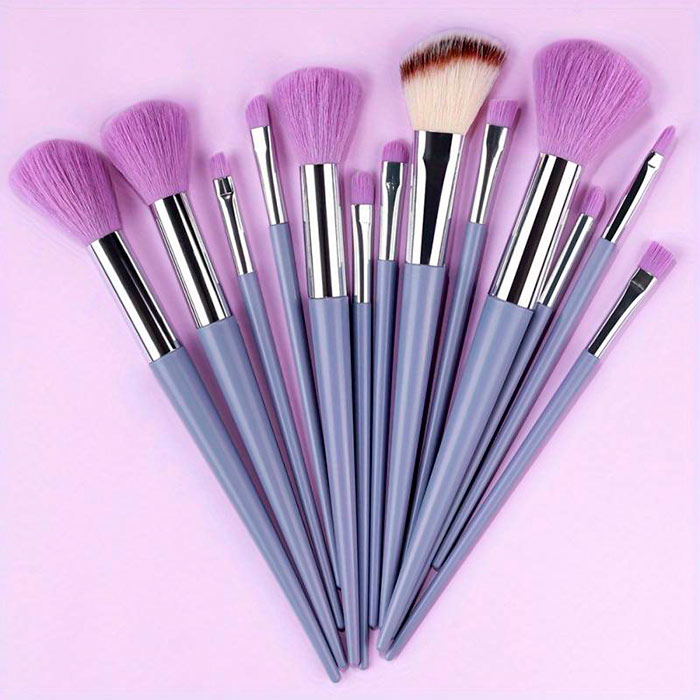 BrushSet, σετ 13 πινέλων μακιγιάζ με θήκη μεταφοράς - Image 3