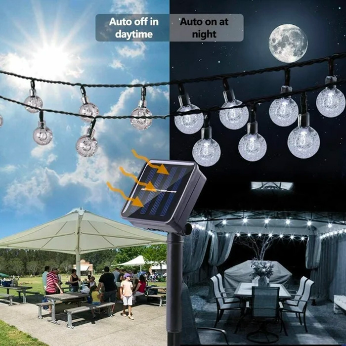 BulbLights, 50 ρετρό φώτα LED εσωτερικού και εξωτερικού χώρου που φορτίζονται με ηλιακή ενέργεια - Image 3
