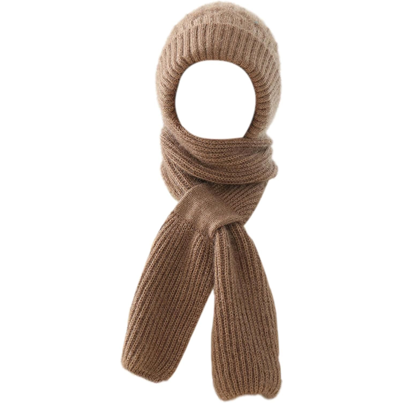 CapScarf, γυναικείο χειμερινό καπέλο με ραμμένο μαντήλι - Image 8