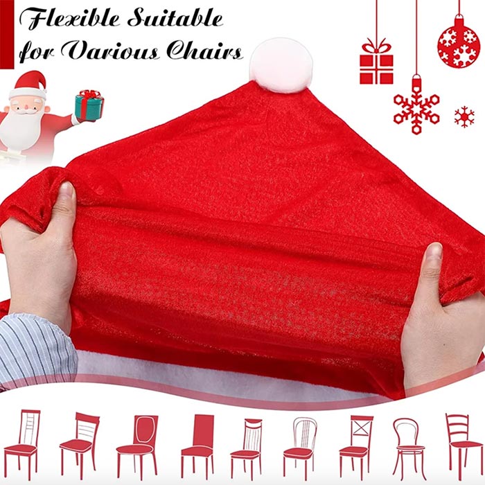 ChairSanta, εορταστικό κάλυμμα καρέκλας (4 τεμάχια) - Image 4