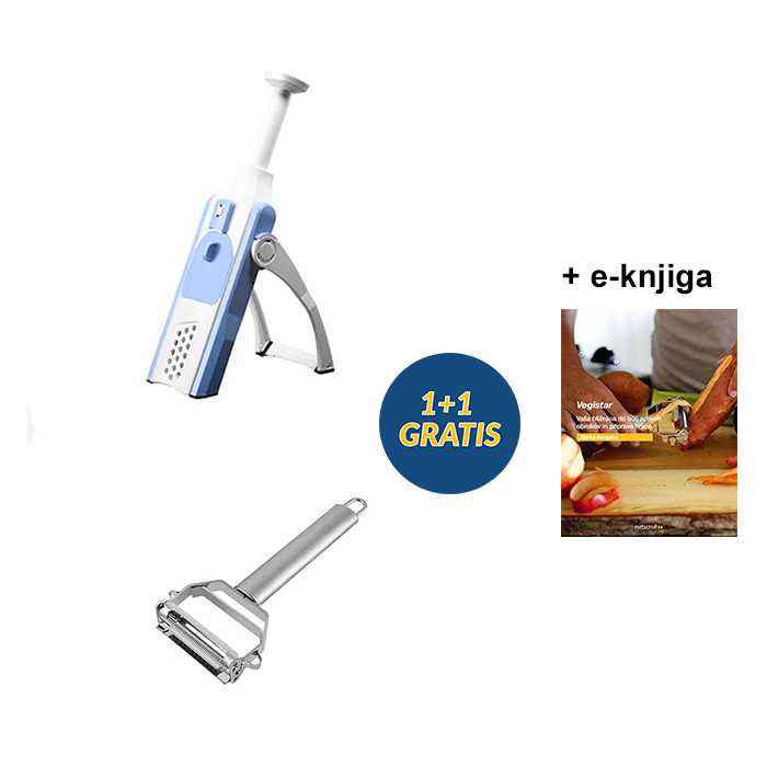 ChopBundle, κόφτης και καθαριστής φρούτων και λαχανικών + δωρεάν περιστρεφόμενος καθαριστής και κόφτης + δωρεάν ηλεκτρονικό βιβλίο με υγιεινές συνταγές - Image 1
