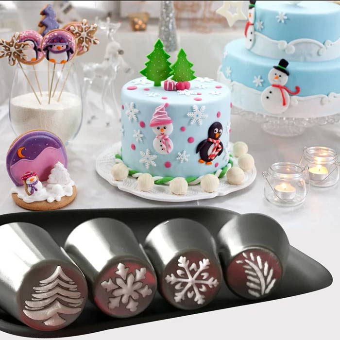 ChristmasNozzles,γιορτινός στολισμός κέικ και άλλων γλυκών - Image 2