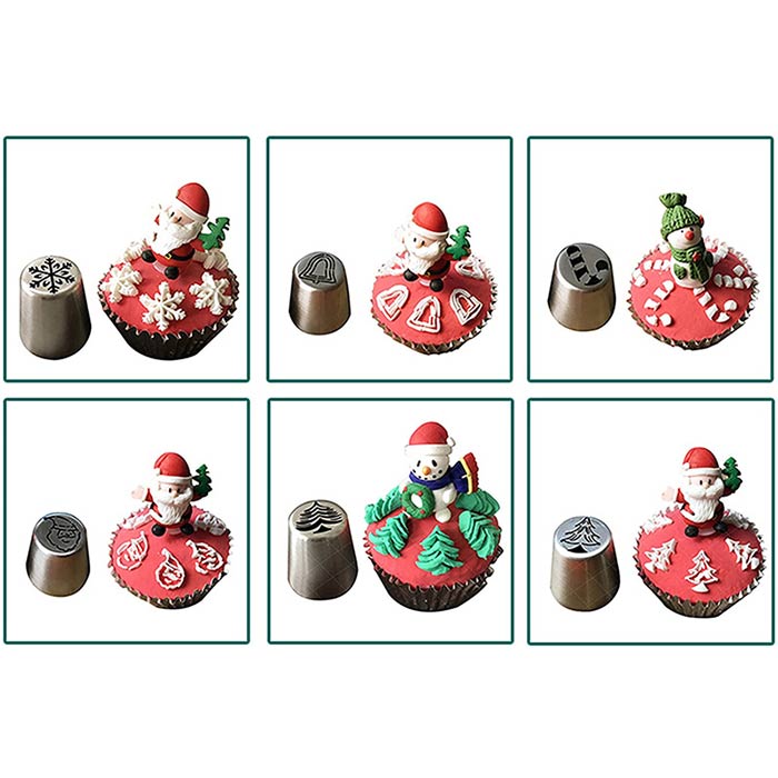 ChristmasNozzles,γιορτινός στολισμός κέικ και άλλων γλυκών - Image 9