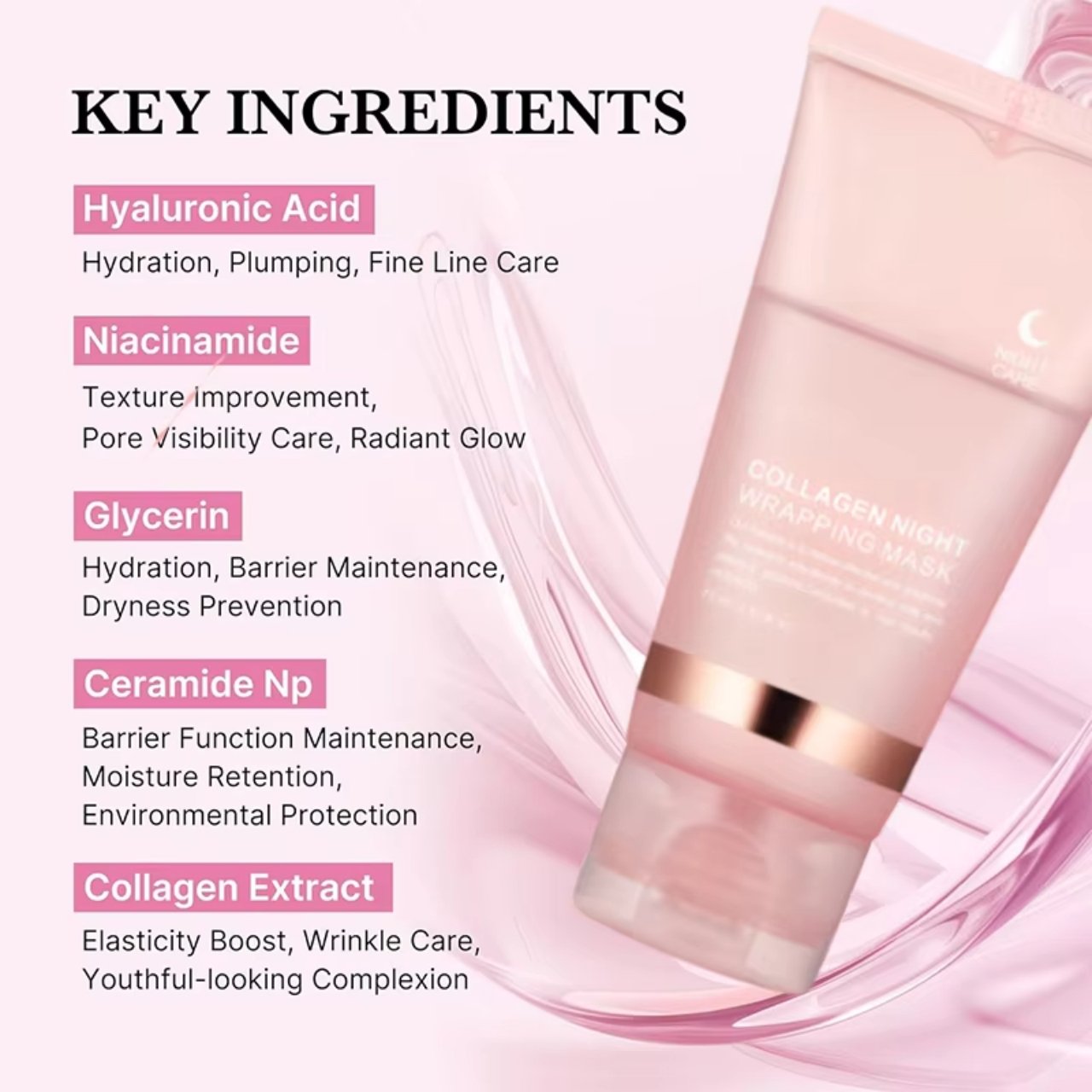 CollagenMask, νυχτερινή peel-off μάσκα προσώπου με κολλαγόνο (1+1 ΔΩΡΕΑΝ) - Image 10