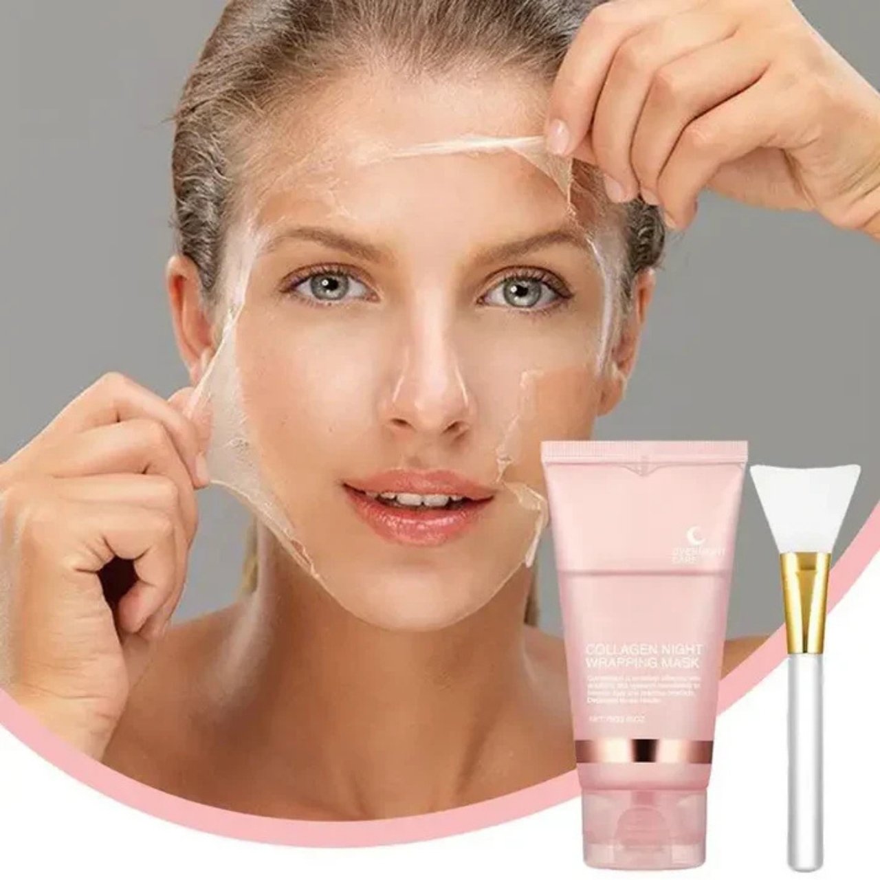CollagenMask, νυχτερινή peel-off μάσκα προσώπου με κολλαγόνο (1+1 ΔΩΡΕΑΝ) - Image 7