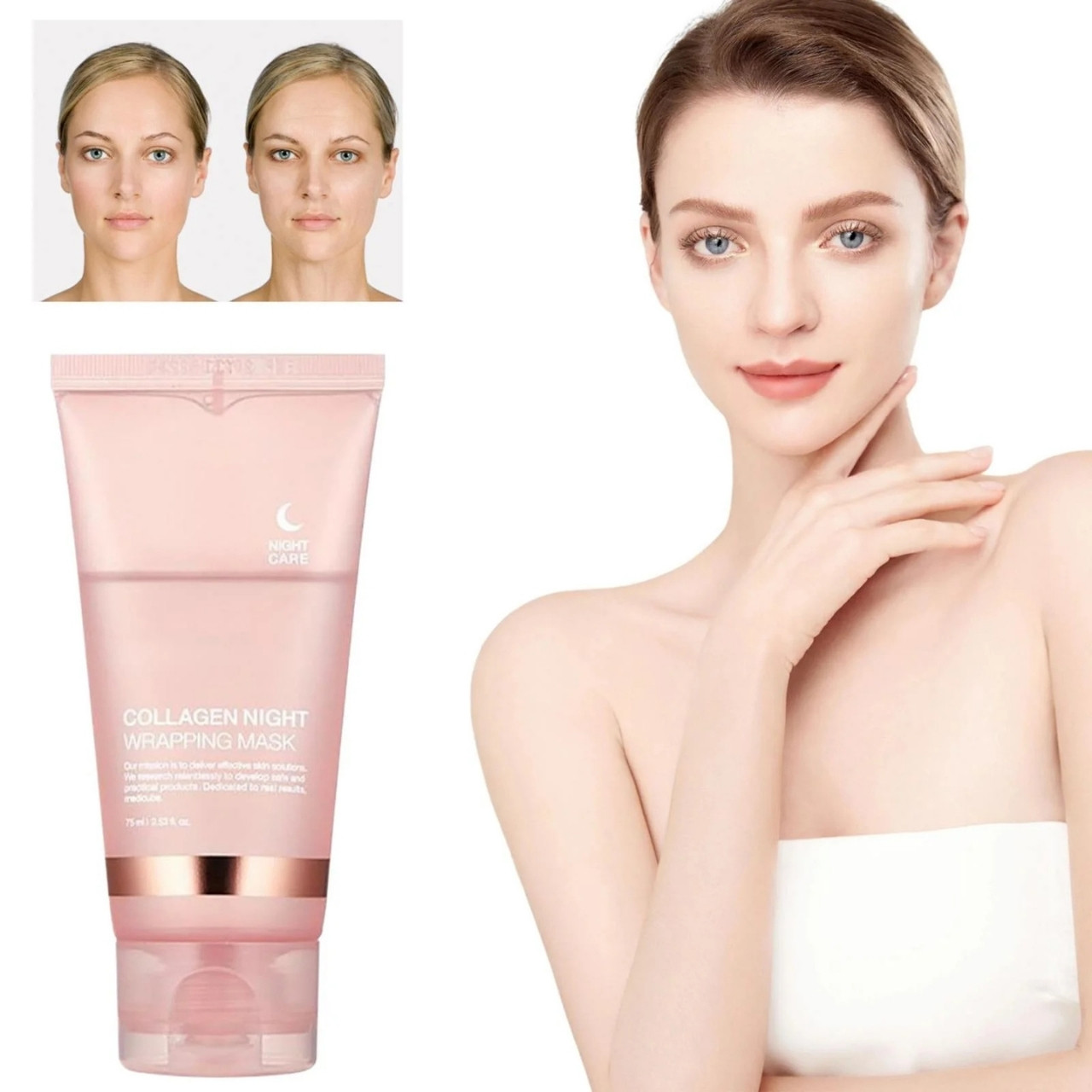 CollagenMask, νυχτερινή peel-off μάσκα προσώπου με κολλαγόνο (1+1 ΔΩΡΕΑΝ) - Image 6