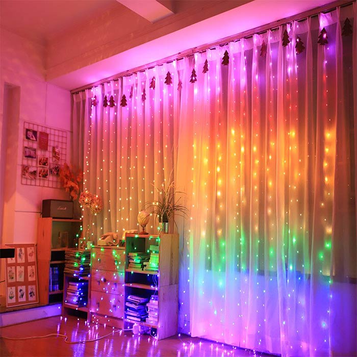 ColorfulCurtain, φωτεινή κουρτίνα με 300 πολύχρωμα LED - Image 2