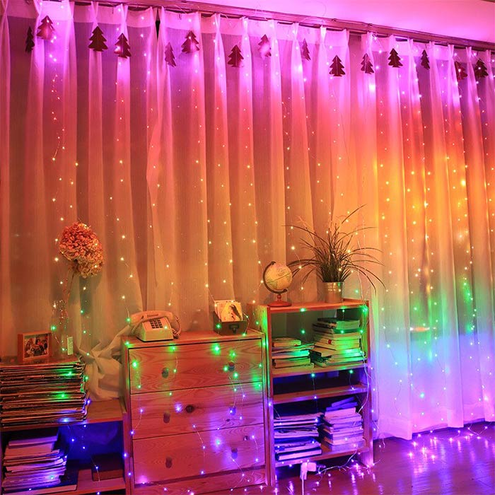 ColorfulCurtain, φωτεινή κουρτίνα με 300 πολύχρωμα LED - Image 4