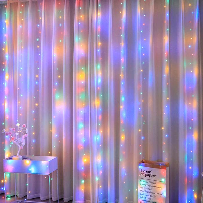 ColorfulCurtain, φωτεινή κουρτίνα με 300 πολύχρωμα LED - Image 6