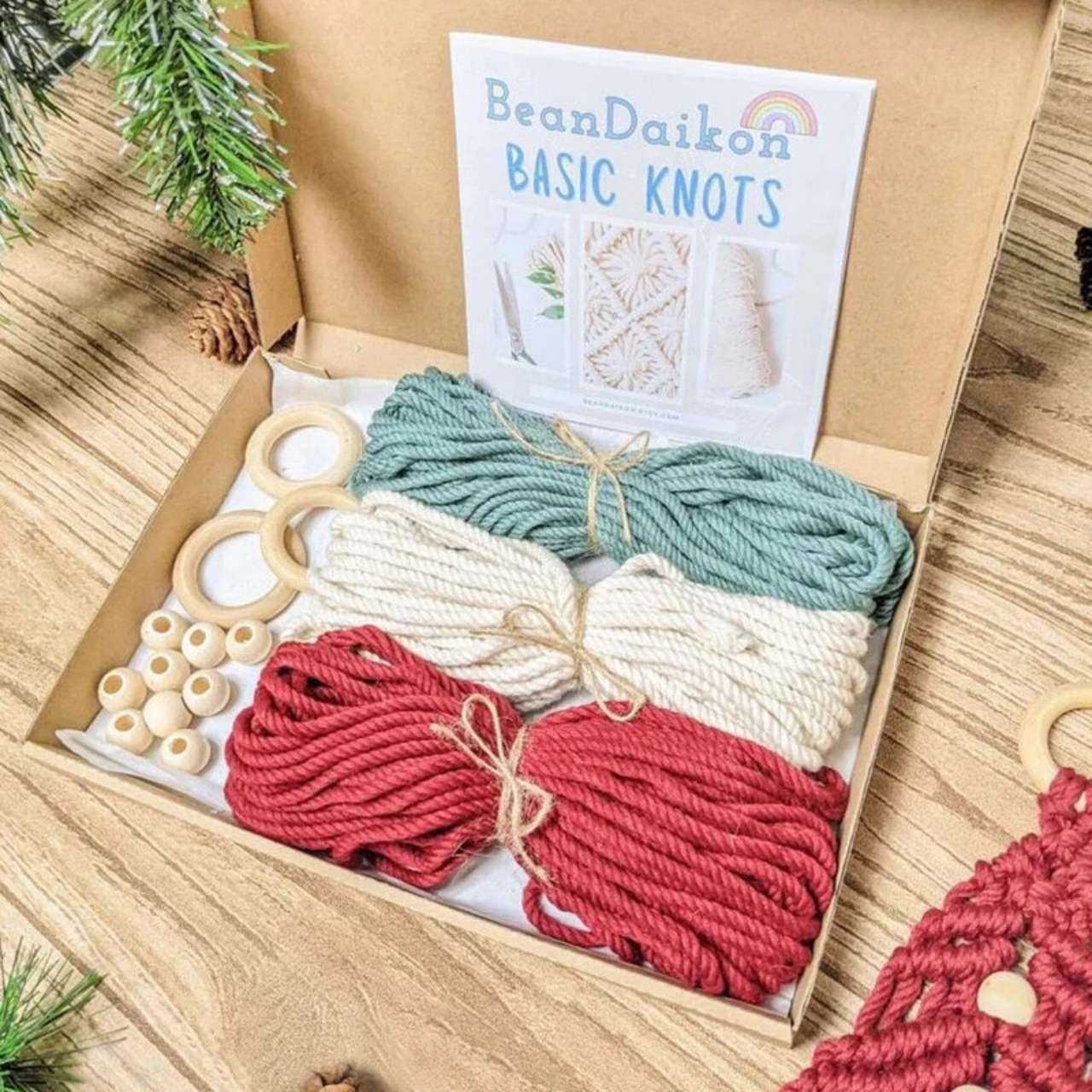 CraftKit, κιτ για χριστουγεννιάτικο στολίδι μακραμέ - Image 8