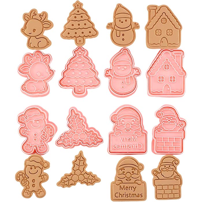 CutCookies, Καλούπια για μπισκότα Χριστουγέννων (8 καλούπια μπισκότων) - Image 5