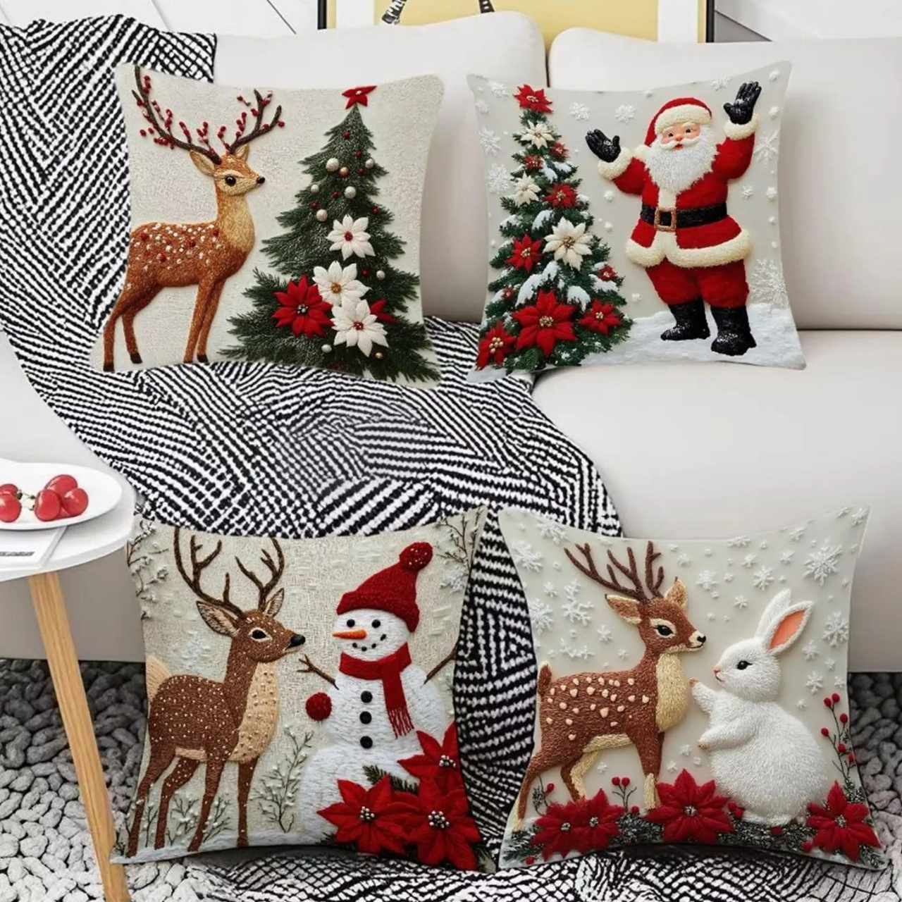 CutePillows, Χριστουγεννιάτικες μαξιλαροθήκες (4 τεμάχια) - Image 9