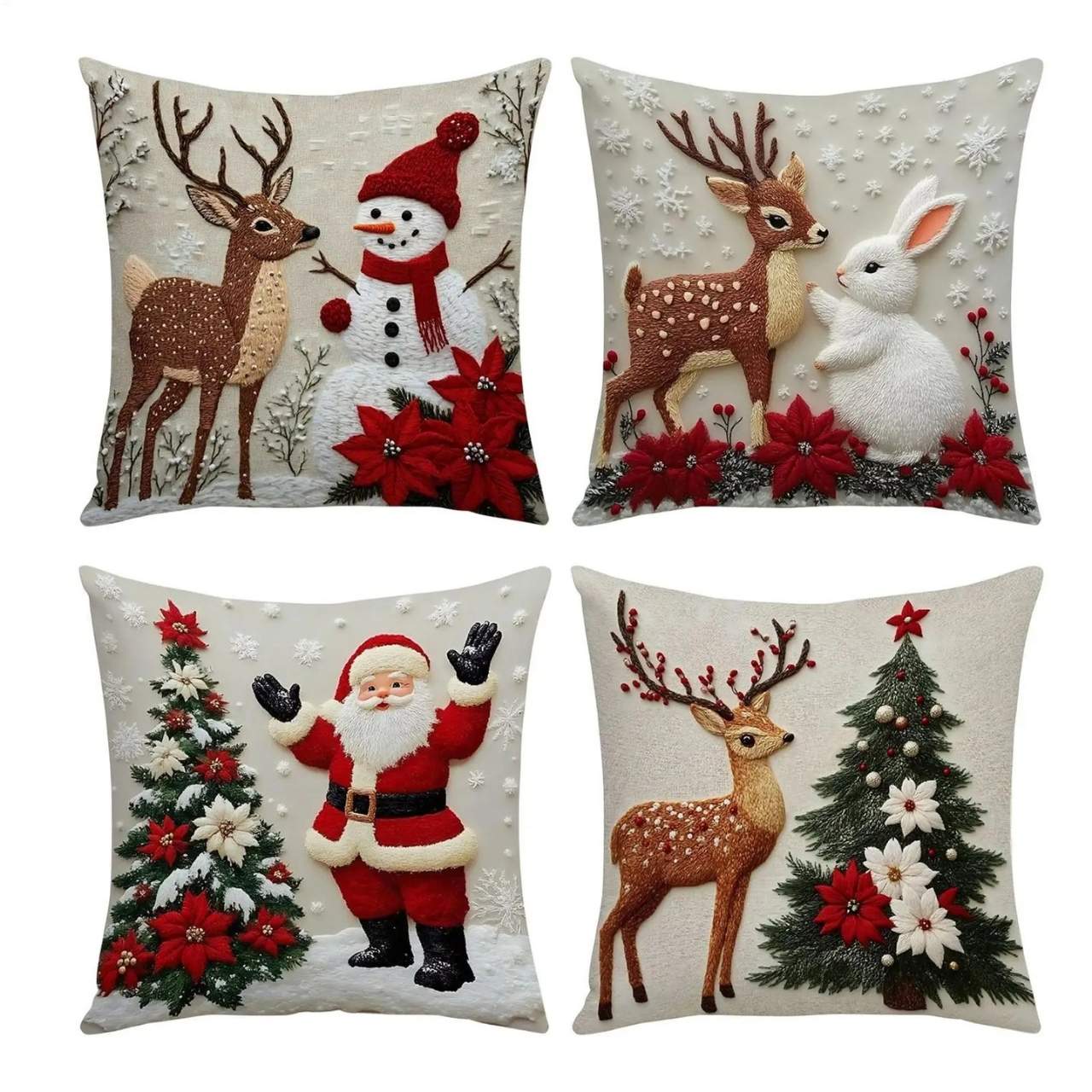 CutePillows, Χριστουγεννιάτικες μαξιλαροθήκες (4 τεμάχια) - Image 6