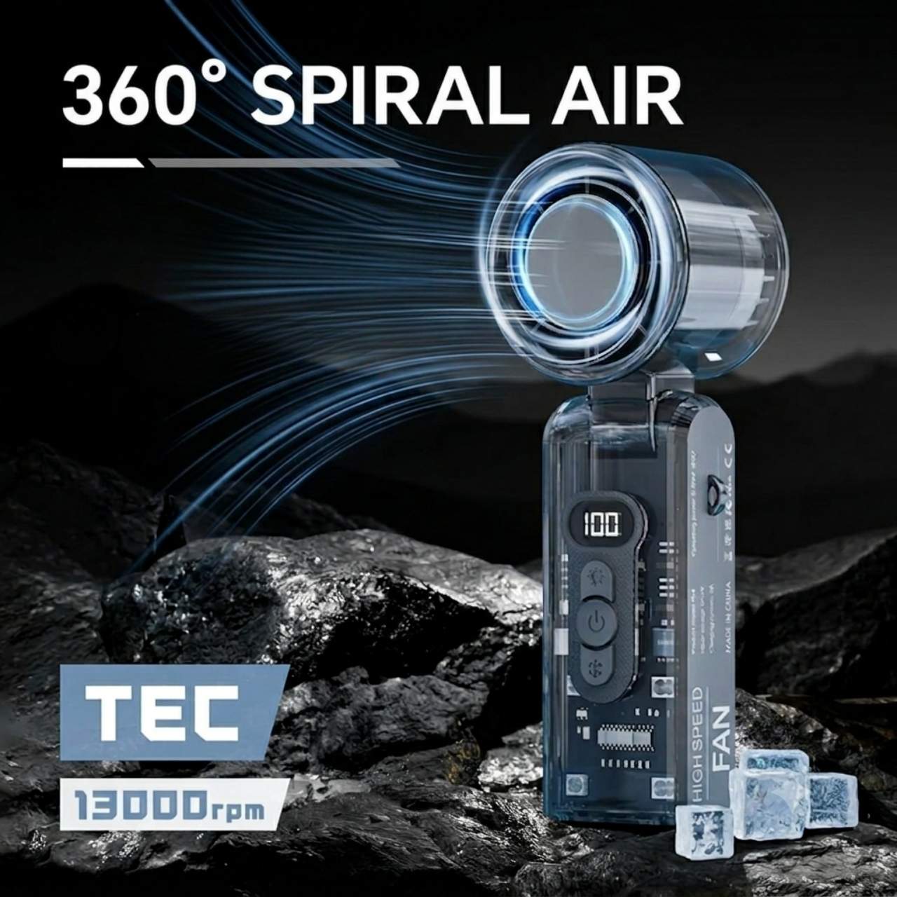 3 σε 1 πτυσσόμενος φορητός ανεμιστήρας, CyberFan - Image 10