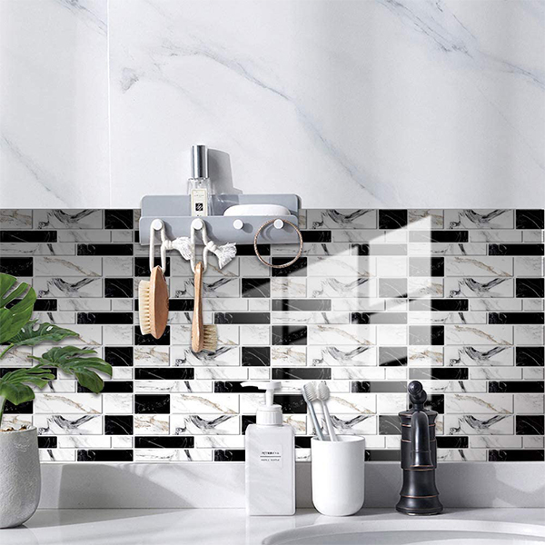 DecorWallpaper, τρισδιάστατα αυτοκόλλητα τοίχου σε απομίμηση πλακιδίων (12 τεμ.) - Image 2