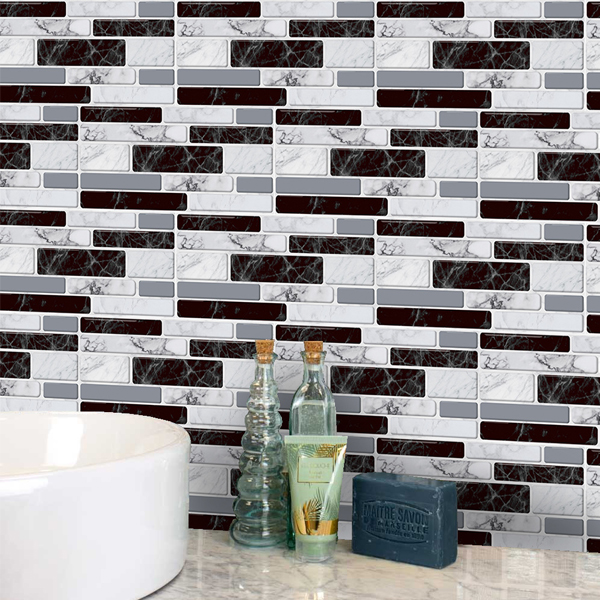 DecorWallpaper, τρισδιάστατα αυτοκόλλητα τοίχου σε απομίμηση πλακιδίων (12 τεμ.) - Image 7
