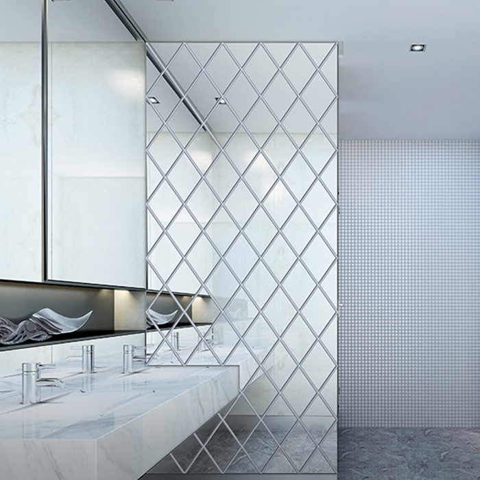 DiamondMirror, αυτοκόλλητα καθρέφτης σε σχήμα διαμαντιού που φωτίζουν και δίνουν χρώμα σε οποιοδήποτε χώρο (32 κομμάτια) - Image 5