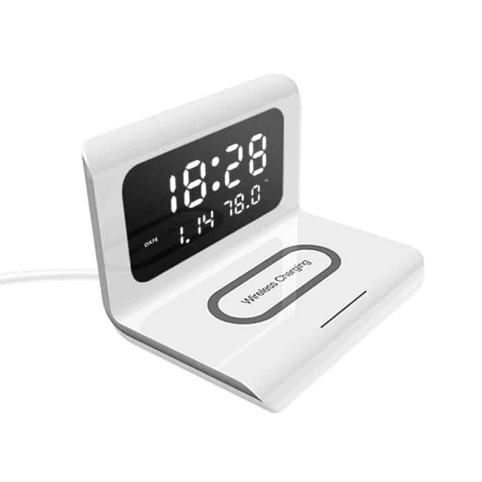 DigitalStation, σταθμός φόρτισης με 4 λειτουργίες: συναγερμός, ημερολόγιο, θερμόμετρο και ασύρματη φόρτιση - Image 1