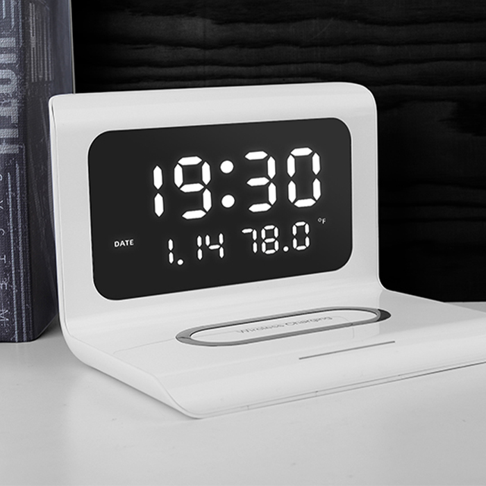 DigitalStation, σταθμός φόρτισης με 4 λειτουργίες: συναγερμός, ημερολόγιο, θερμόμετρο και ασύρματη φόρτιση - Image 8