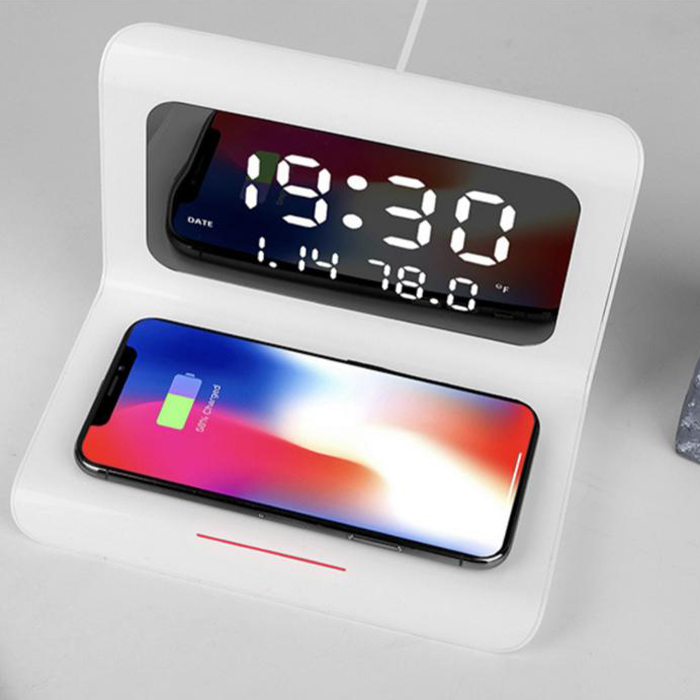 DigitalStation, σταθμός φόρτισης με 4 λειτουργίες: συναγερμός, ημερολόγιο, θερμόμετρο και ασύρματη φόρτιση - Image 9