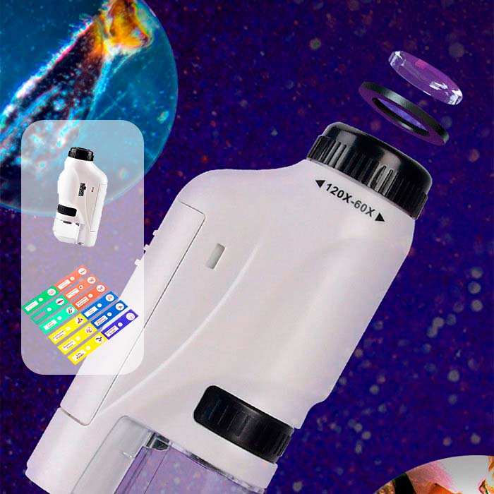 DiscoverBundle, φορητό παιδικό μικροσκόπιο + σετ 12 τεμαχίων πλακιδίων παρατήρησης - Image 5